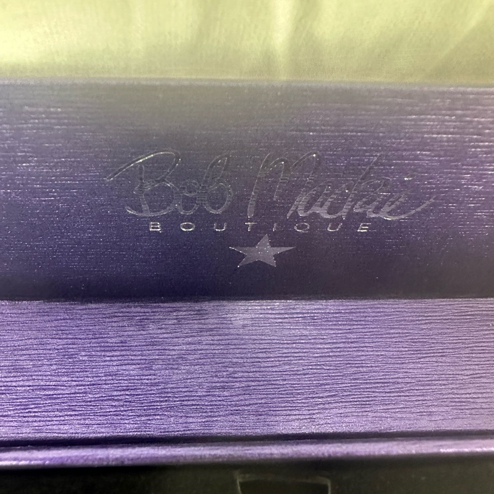 Bob Mackie Purple Bracelet Box